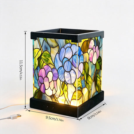 Tiffany-Style Stained Glass Puzzle Night Light – Short Version