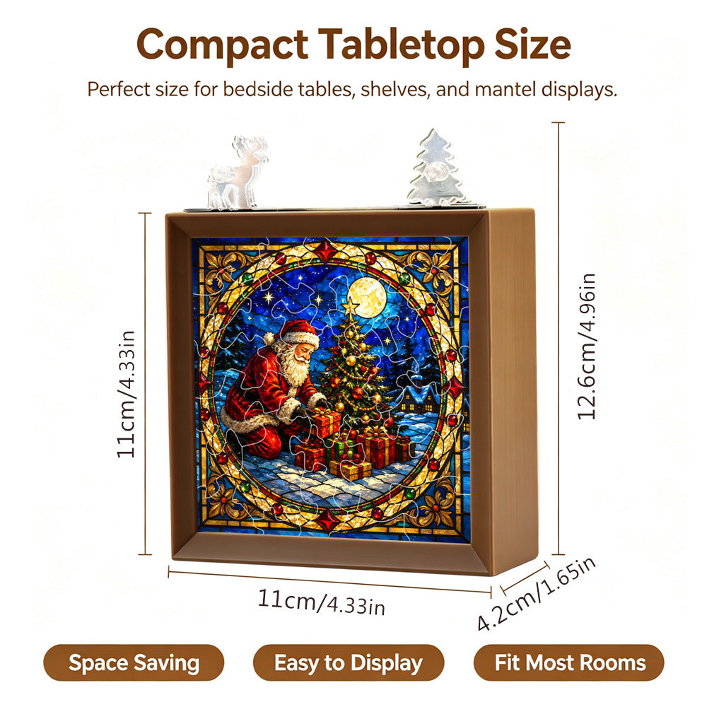 Christmas Glow Acrylic Puzzle Night Light