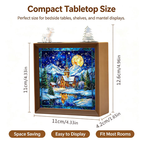 Christmas Glow Acrylic Puzzle Night Light