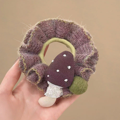 Handmade Crochet Autumn Farm Scrunchie