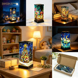 Tiffany-Style Stained Glass Puzzle Night Light