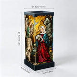 Tiffany-Style Stained Glass Puzzle Night Light
