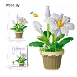 Lily Potted Plant Building Block Set