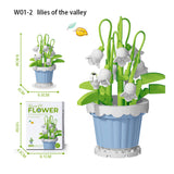 Lily Potted Plant Building Block Set