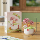 Rose Basket  Building Block Set