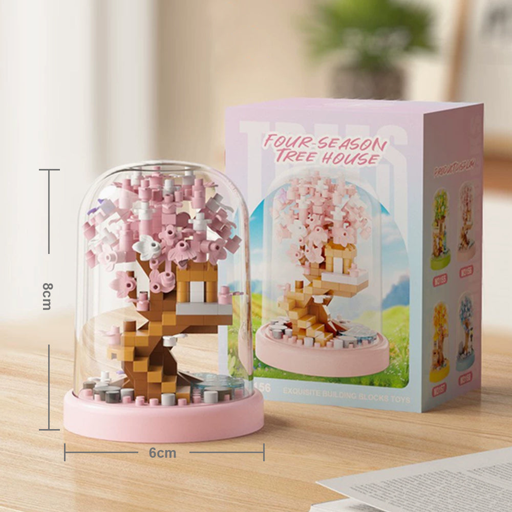Four Seasons Treehouse Building Block Set