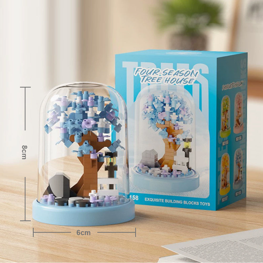 Four Seasons Treehouse Building Block Set