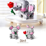 3-in-1 Elephant  Building Block Set