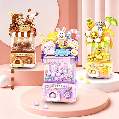 Dopamine Mini Gacha Machine Building Block Set