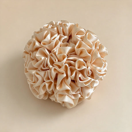 Large Satin Hydrangea Scrunchie