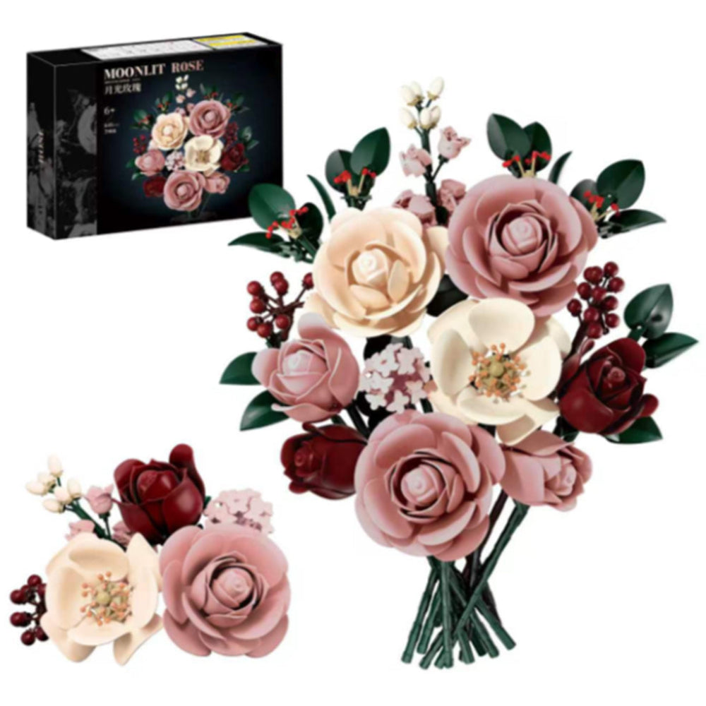 Moonlit Rose Building Bouquet Set