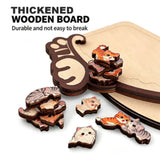 Cartoon Cat Wooden Educational Puzzle