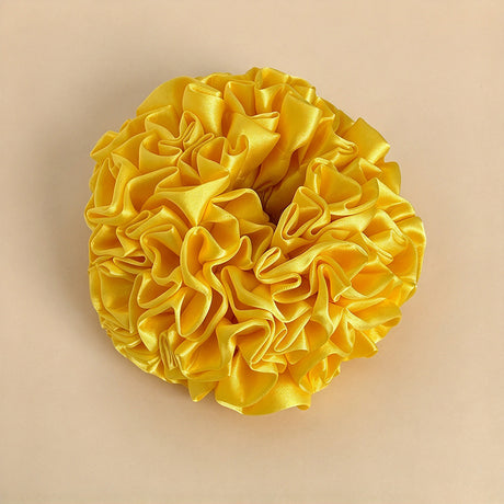 Large Satin Hydrangea Scrunchie