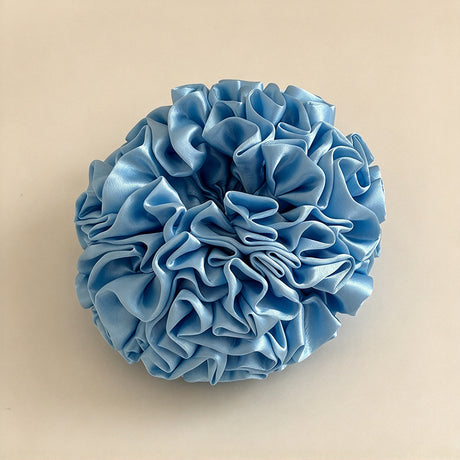 Large Satin Hydrangea Scrunchie