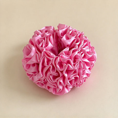 Large Satin Hydrangea Scrunchie