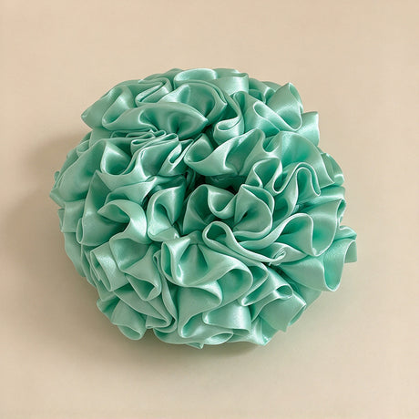 Large Satin Hydrangea Scrunchie