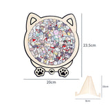 Cartoon Cat Wooden Educational Puzzle