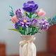 Purple Aura Building Block Flower Bouquet