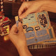 Festive Wooden House Magnetic 3D Puzzle Kit