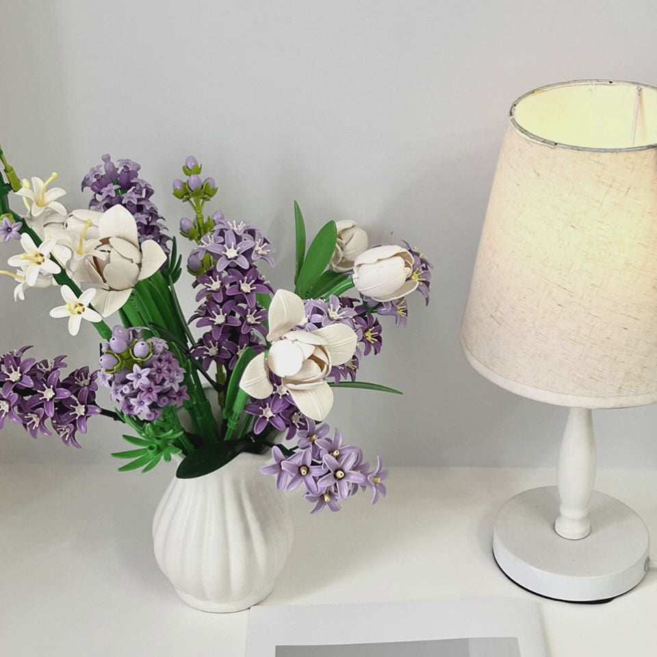 Purple Romantic Building Block Bouquet Set