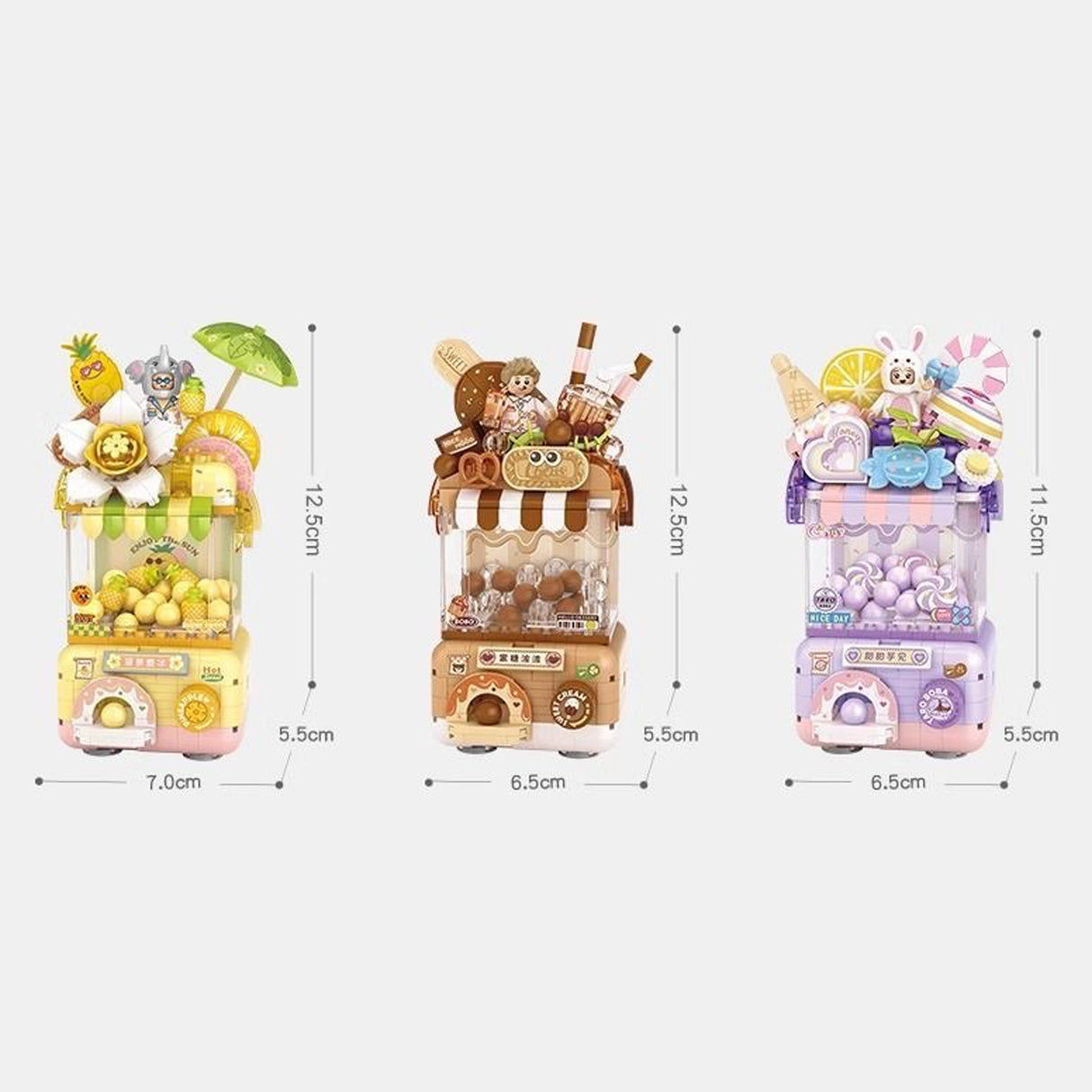 Dopamine Mini Gacha Machine Building Block Set