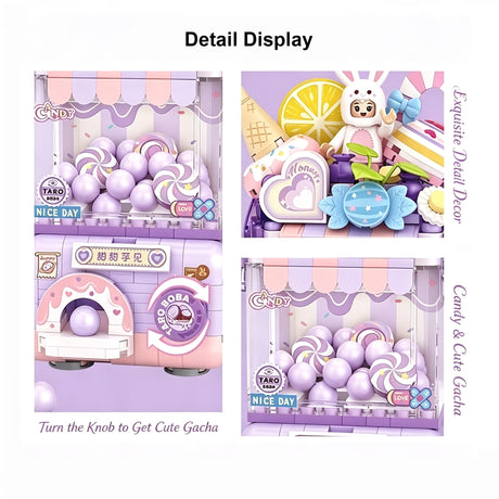 Dopamine Mini Gacha Machine Building Block Set